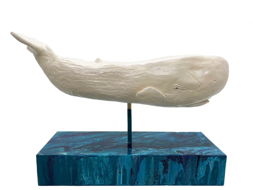 White Whale Ceramic Sculpture
